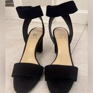 Vince Camuto Black Block Heel Shoes